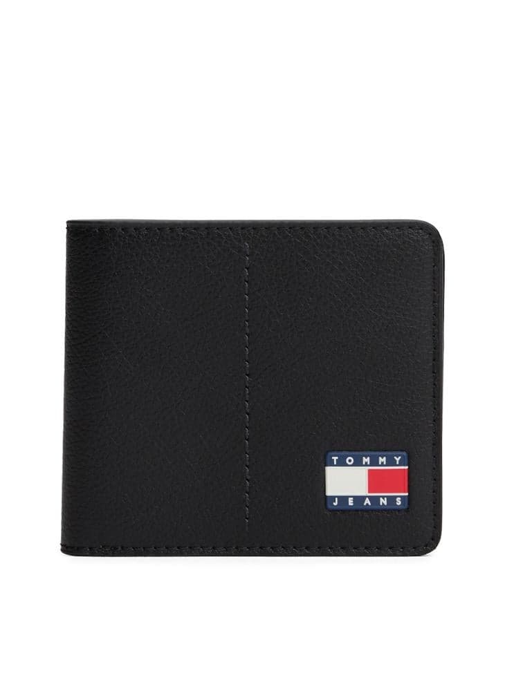 Tommy Jeans Logo Bi-Fold Leather Wallet AM0AM13699BDS - Image 1