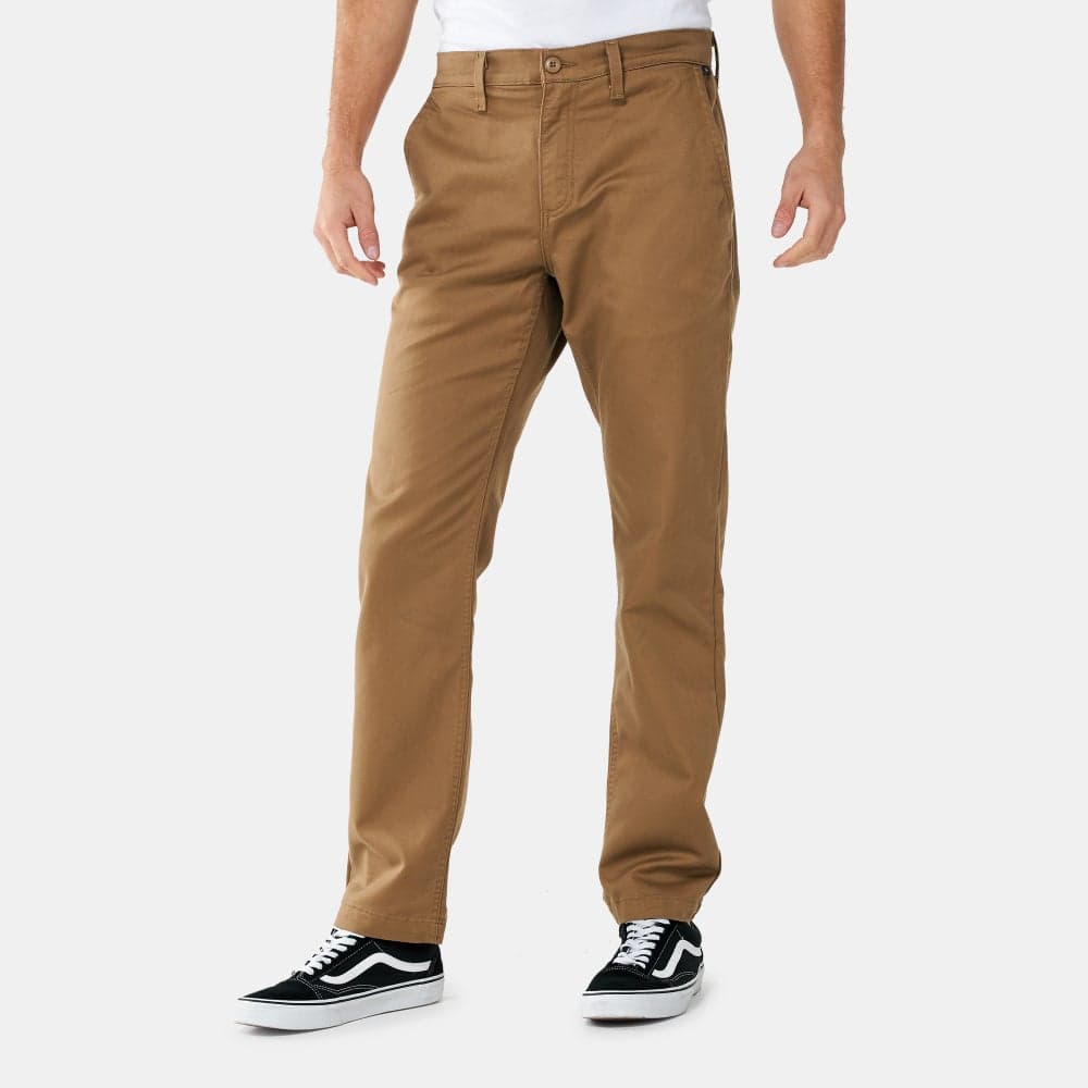 Men’s Slim Fit Stretch Chino Pants Brown - Image 1