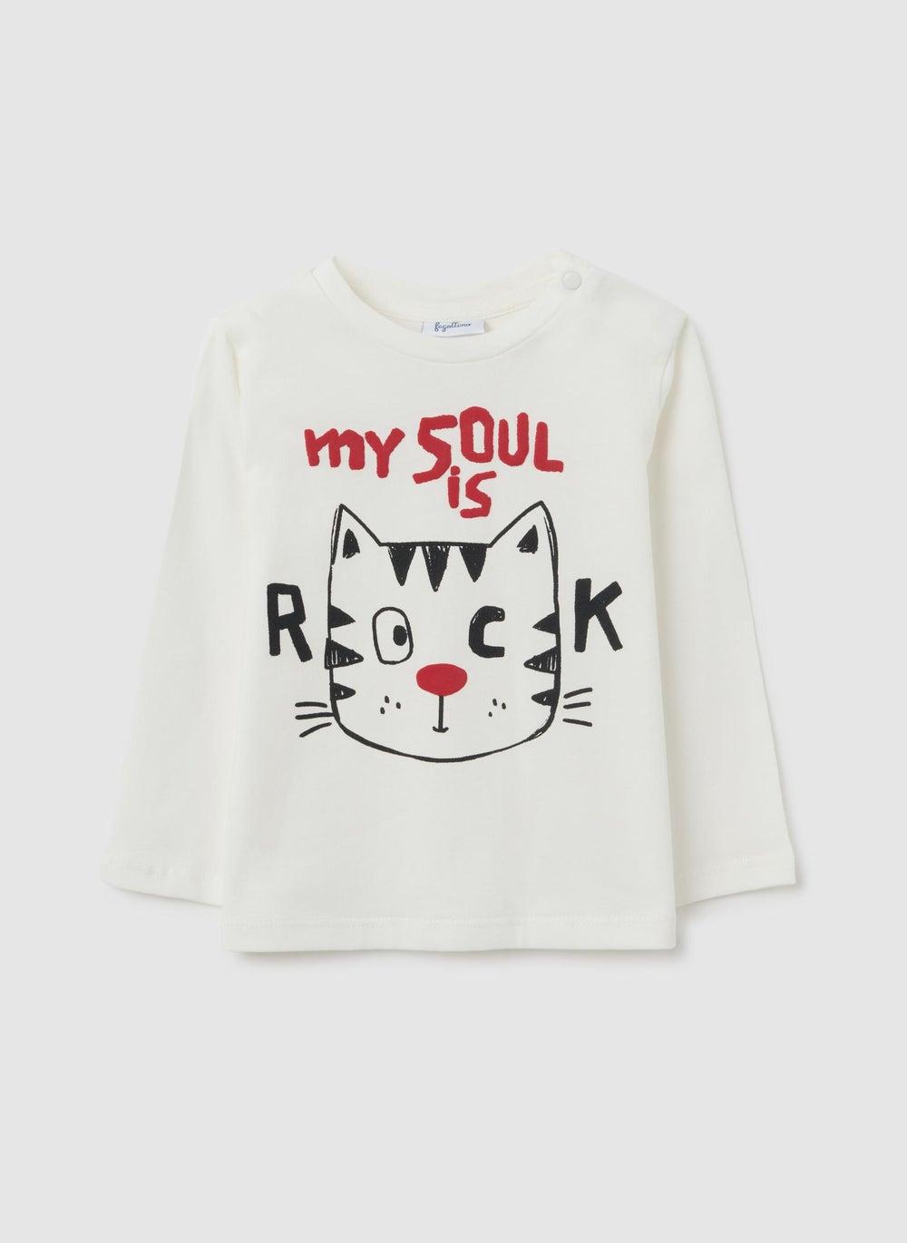 Fagottino Panda Cotton Boys T-Shirt White Regular Fit - Image 1