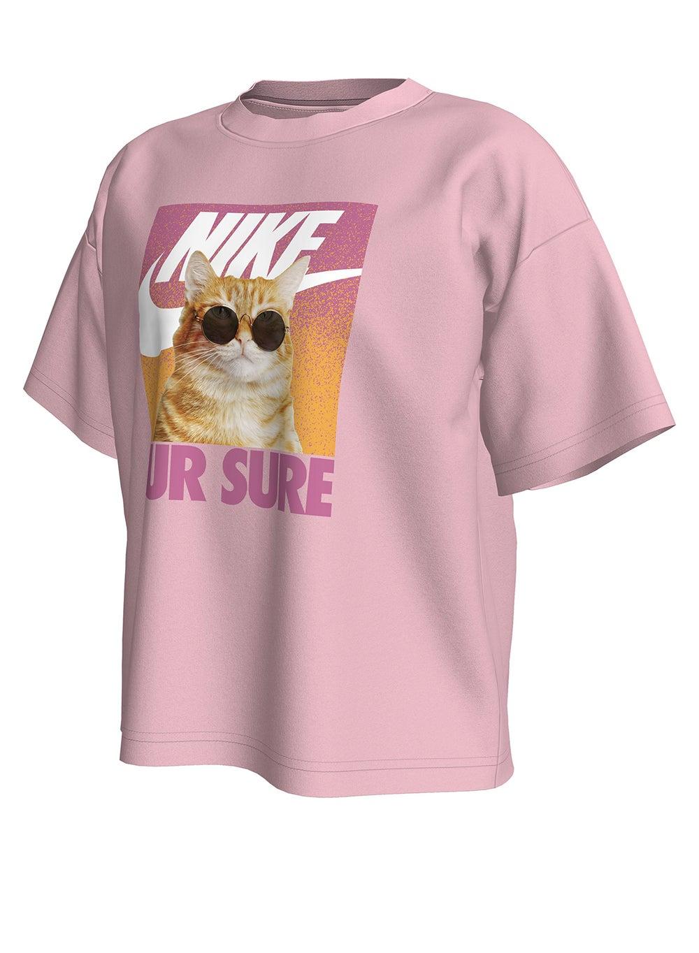 Girls Cute Animal Graphic T-Shirt IM6574 Pink - Image 1