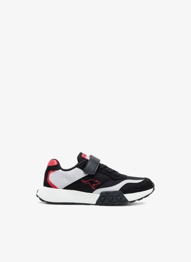 Boys’ Colourblock Hook & Loop Sports Sneakers CK24536BPR EX - Image 1