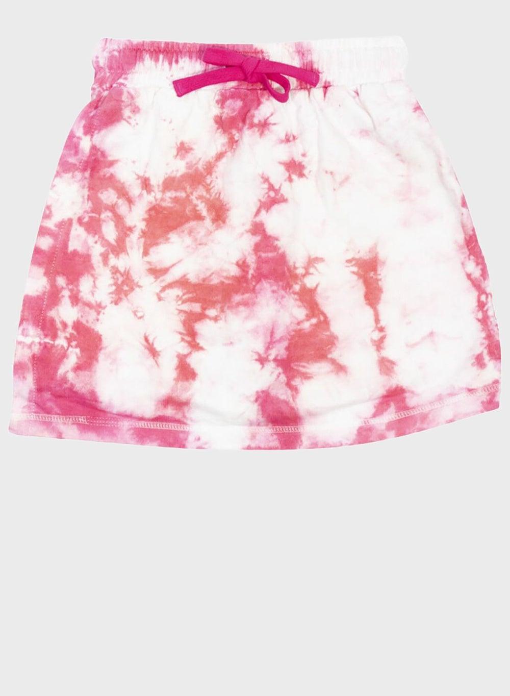 Girls Multicolor Tie Dye Midi Skirt Bc100029 - Image 1