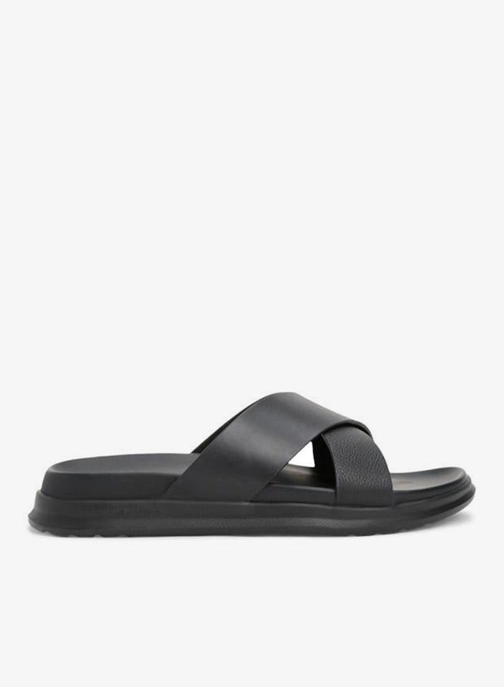 Tommy Hilfiger FM0FM05358 Leather Slide Sandals - Image 1