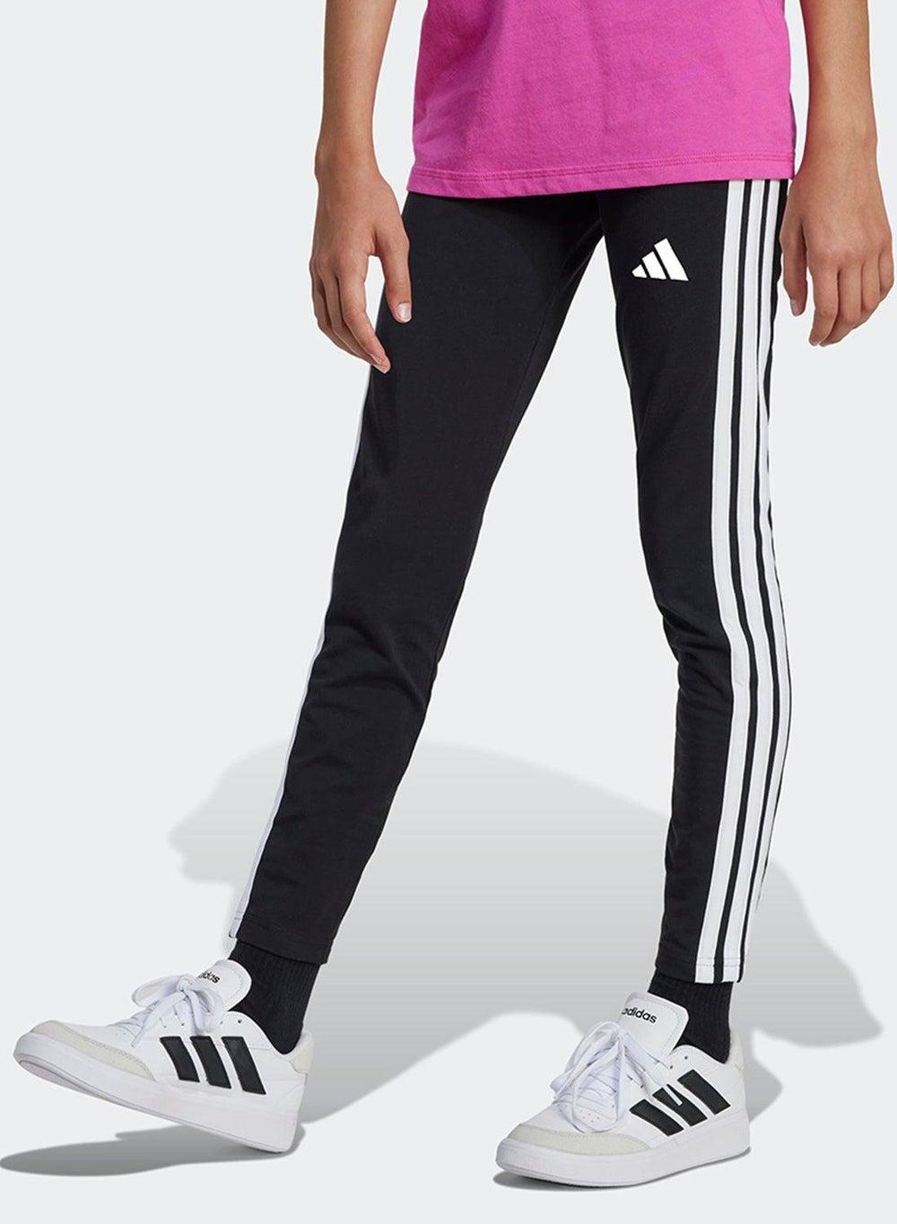 Essentials 3-Stripes Kids Leggings Black Skinny Fit - Image 1