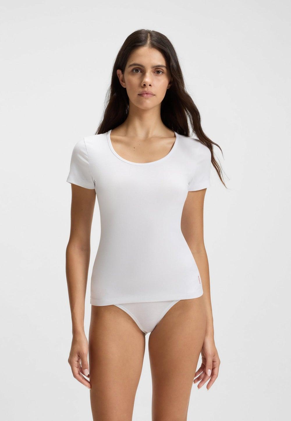 HUGO Stretch Cotton Logo T-Shirt Twin Pack - Image 1