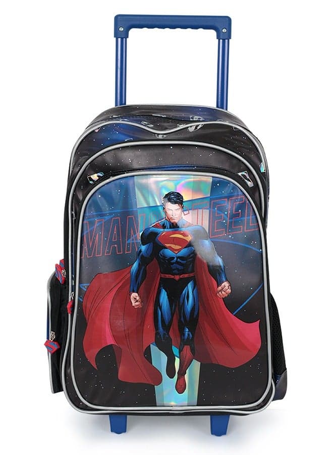 Superman Supercharge 18" Kids Travel Trolley Bag - Image 1
