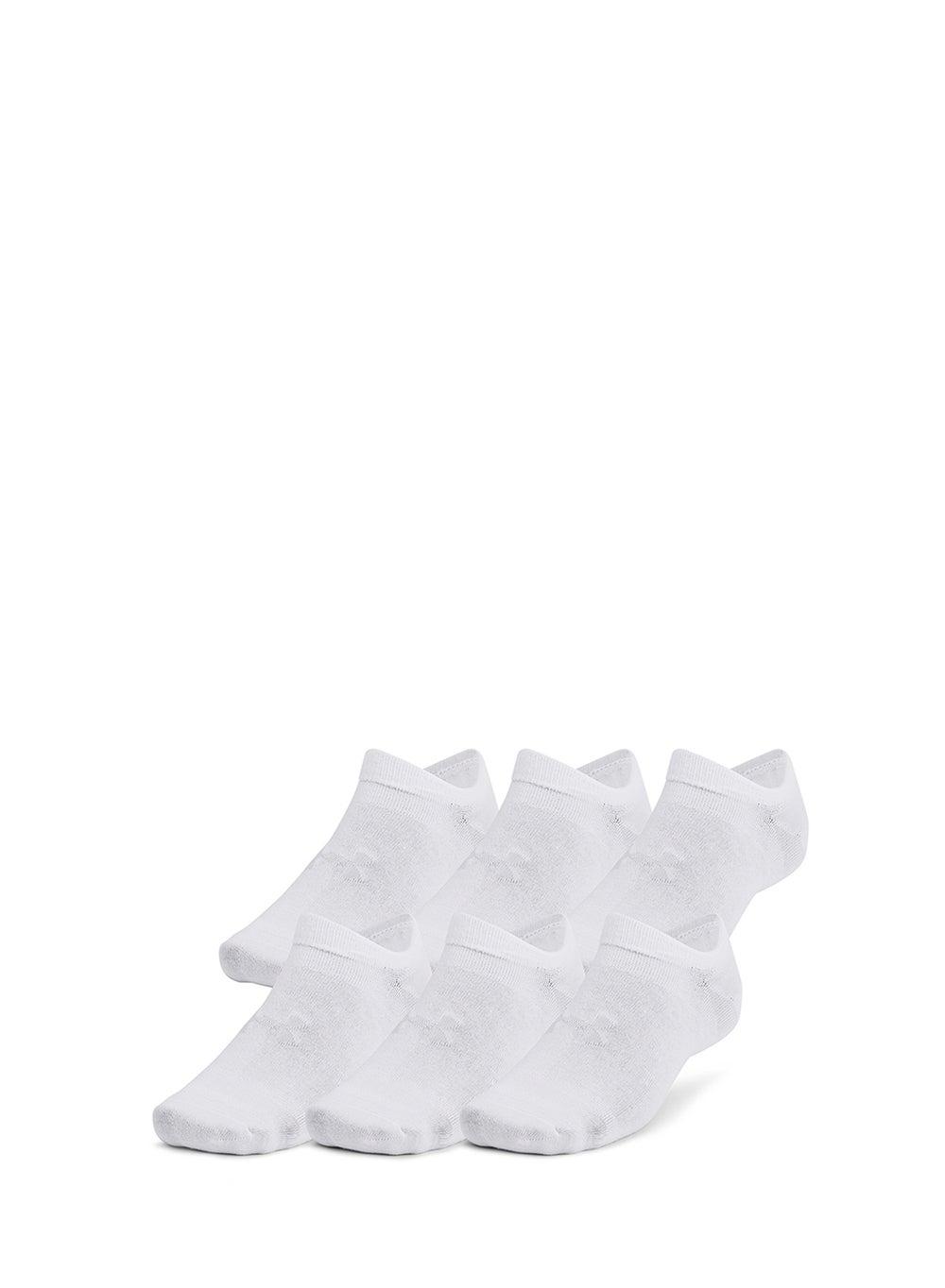 Under Armour 1382611 Essential No Show Socks 6-Pack - Image 1