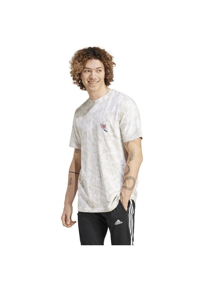 adidas M Sum G T2 Beige Casual Training T-Shirt - Image 1
