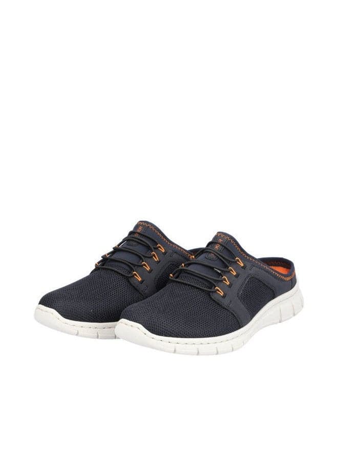 Rieker Namur B7750-14 Navy Men’s Casual Clogs - Image 1