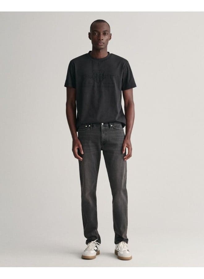 GANT Extra Slim Active Recover Black Denim Jeans - Image 1