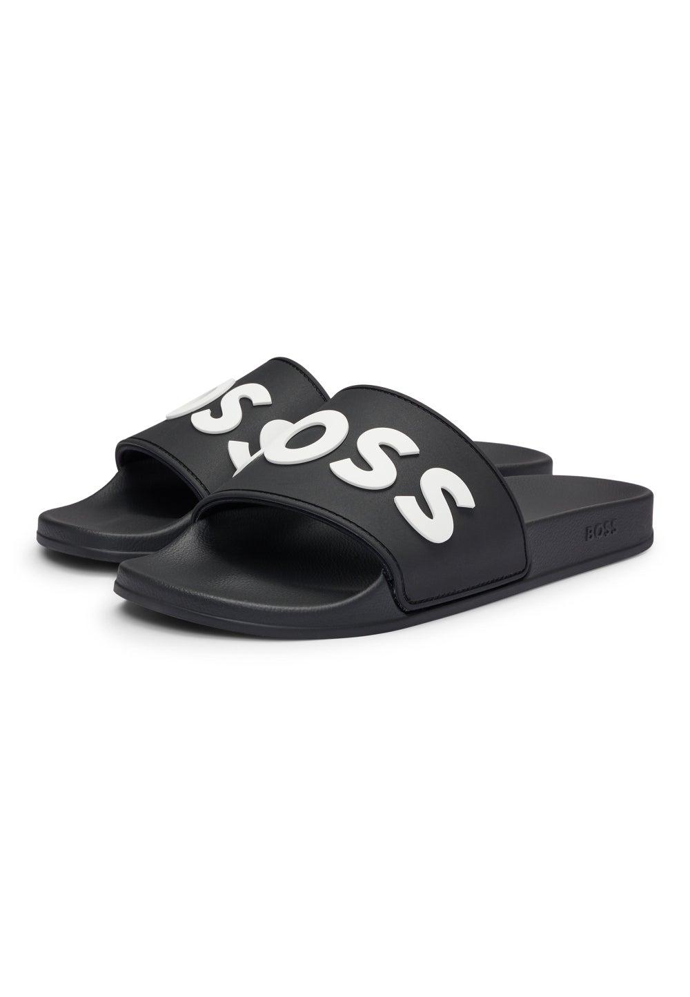 BOSS Italian Rubber Slides 50498241001 Black - Image 1