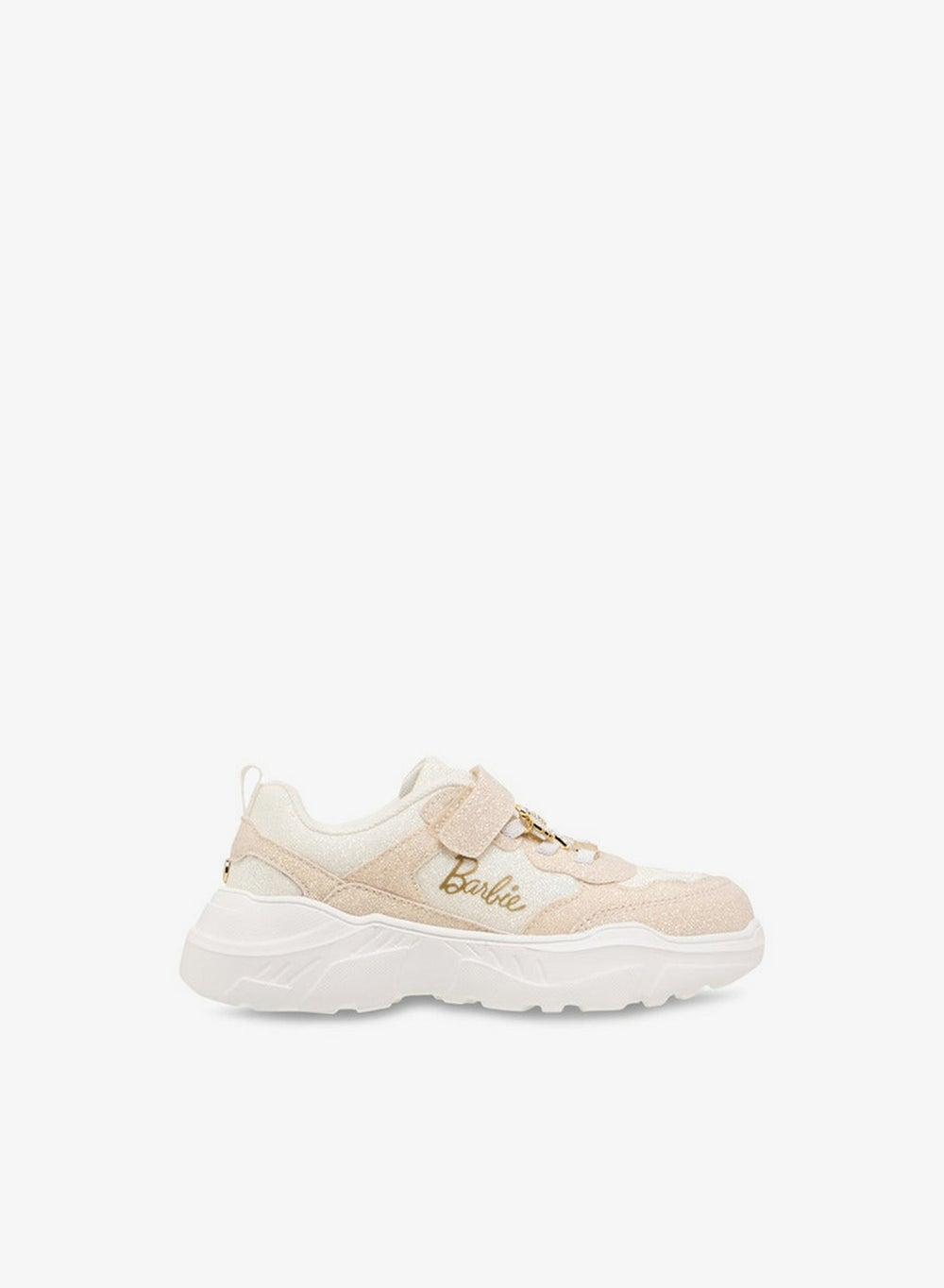 Beige Panelled Girls Sneakers 22Yk465 Hook & Loop - Image 1