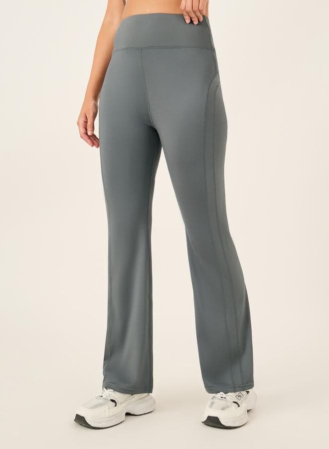 Contour Stitch High-Rise Flared Training Leggings 7012178503 - Image 1