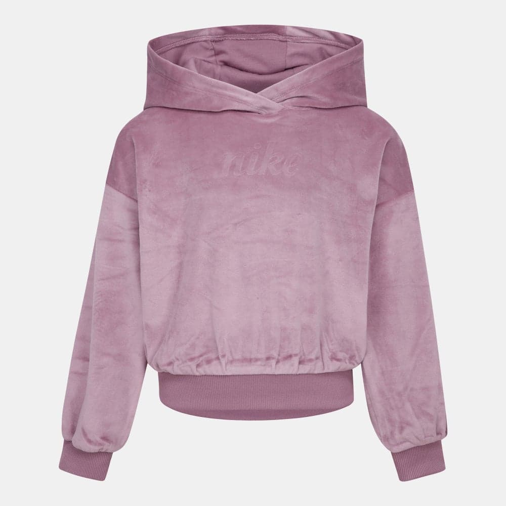 Nike Kids Velour Hoodie Nk36M472 Pink - Image 1