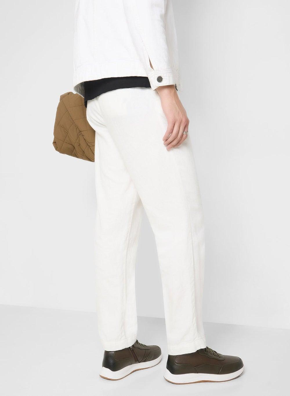 A10353 Olive Smart Casual High-Top Sneakers - Image 1