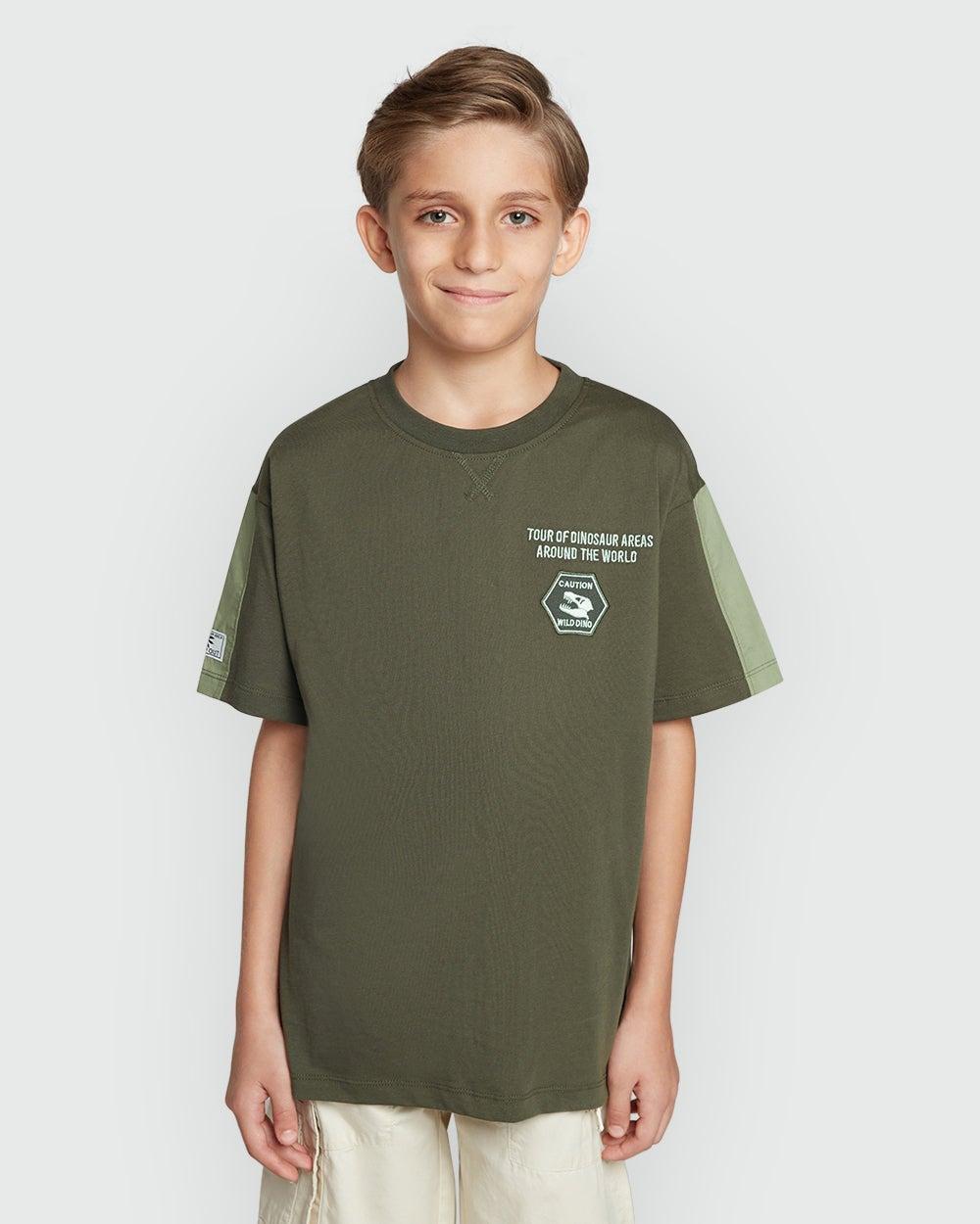 Four Leaf Clover Green Tee Boys Pick Cotton - Image 1