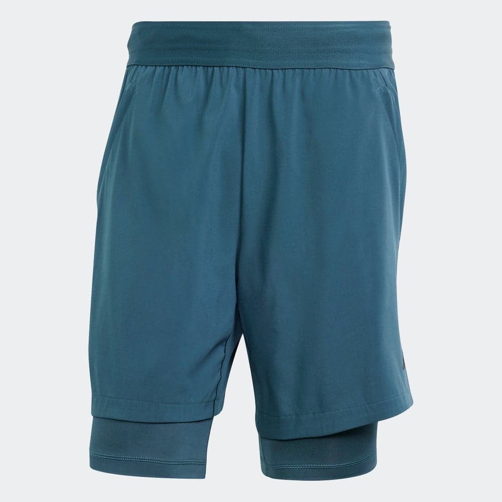adidas AEROREADY 2-in-1 Training Shorts Turquoise - Image 1