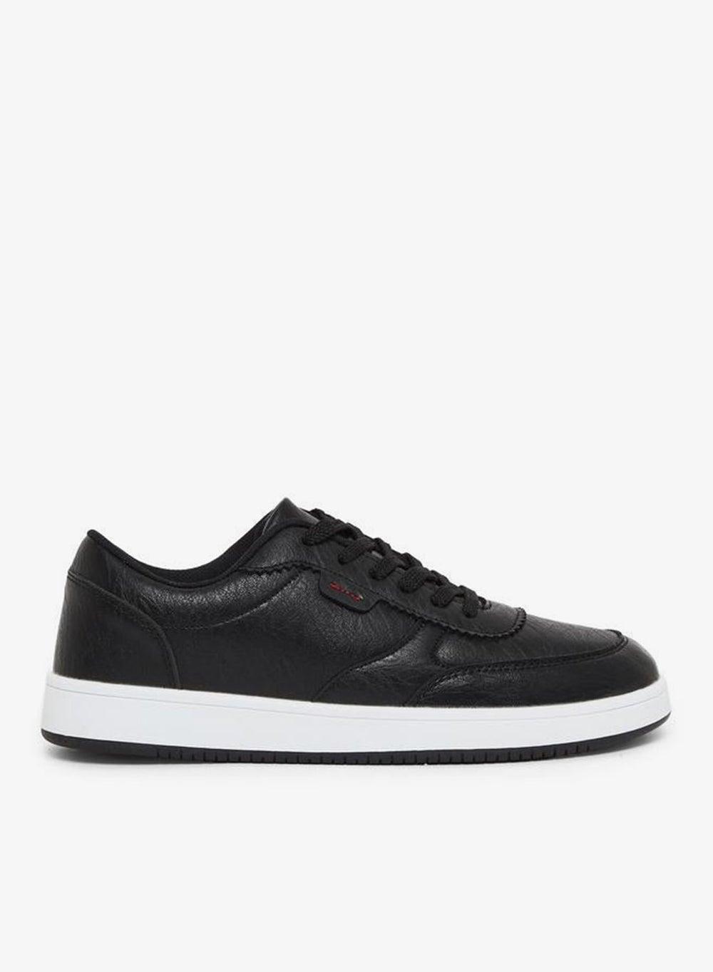 Classic Court Black Lace-Up Sneakers - Image 1