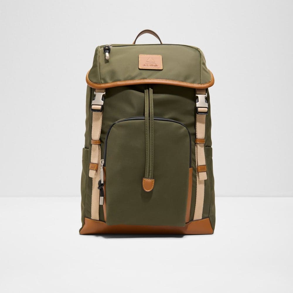 Edoedien Khaki Men's Casual Travel Backpack - Image 1
