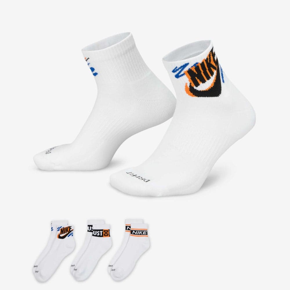 Nike Everyday Plus Training Ankle Socks 3-Pack Nkhj9378 901 - Image 1