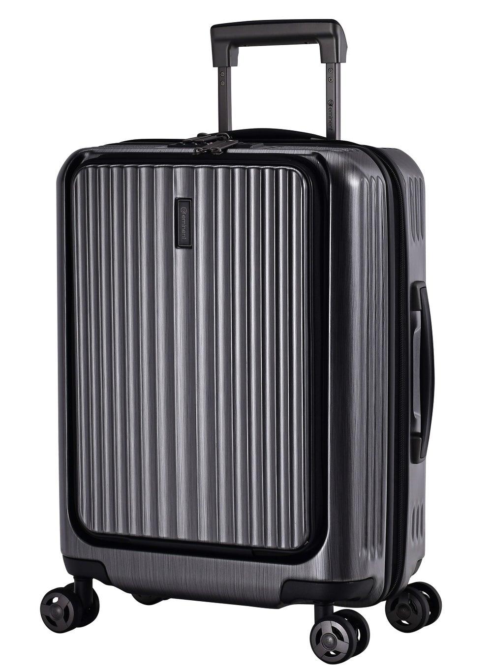 Alfred KK50B Dark Silver Hard Shell Carry-On - Image 1