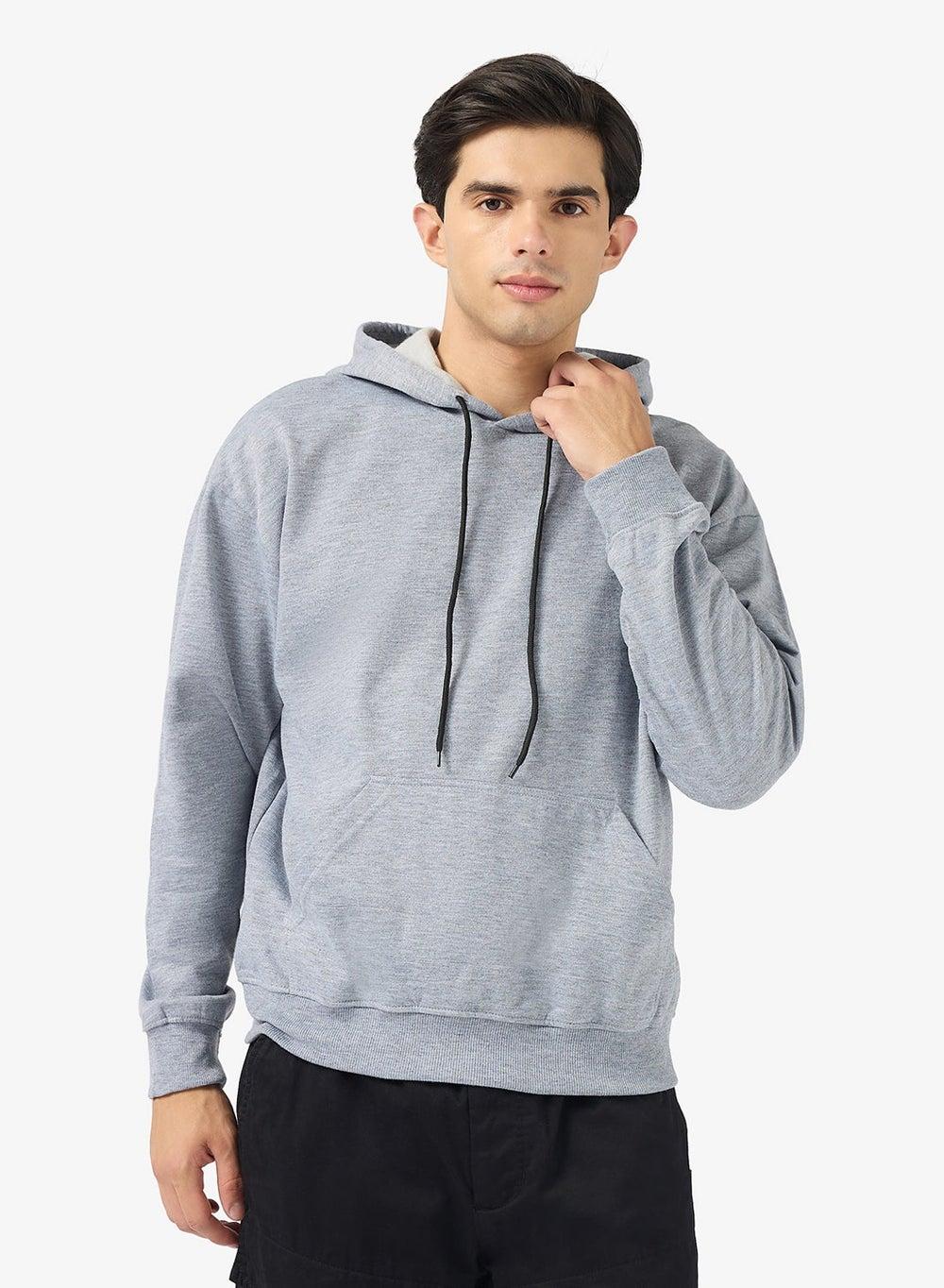 Ad Hd 81 Grey Graphic Back Hoodie - Image 1