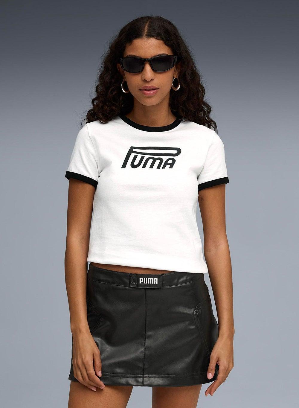 Future Archive Graphic Slim Cropped T-Shirt 63212202 - Image 1