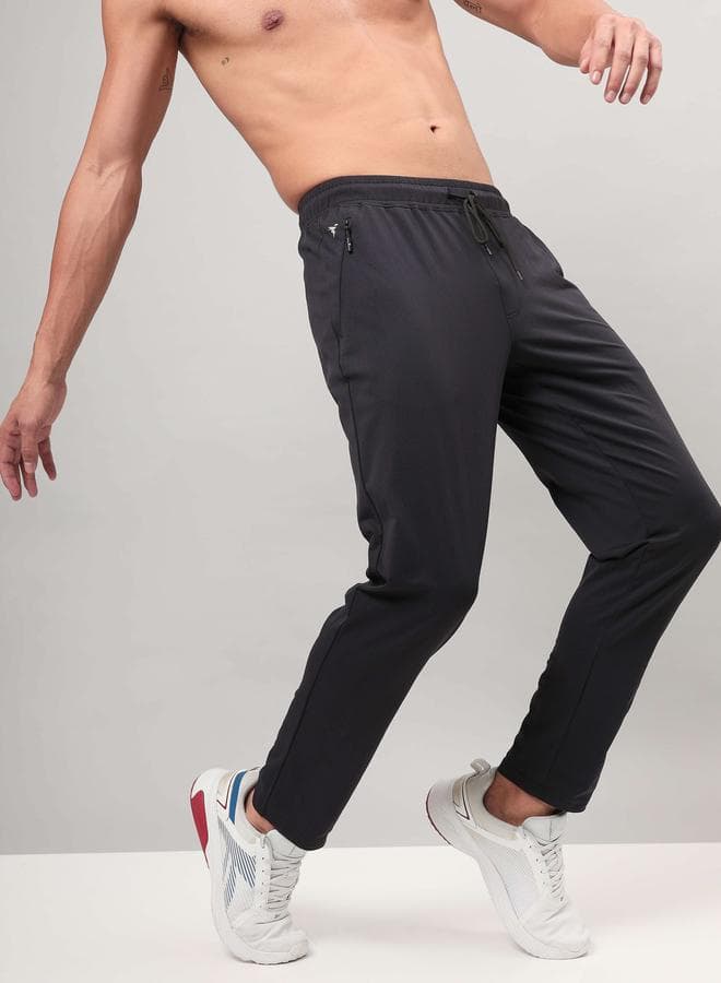 Technosport Duracool+ Black Slim Fit Track Pants - Image 1