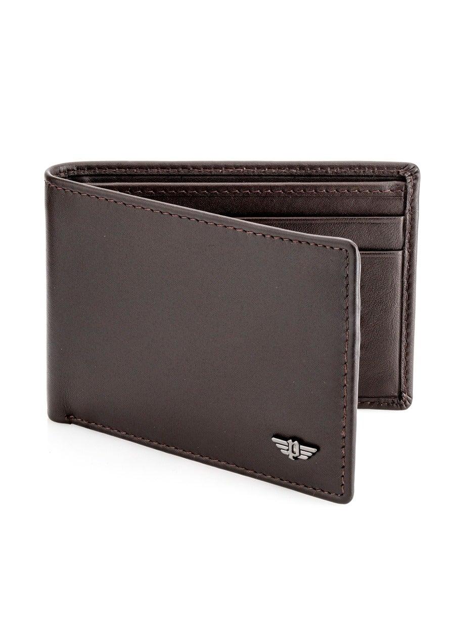 Nest Brown Textured Leather Men's Wallet PA35466WLDC/02 - Image 1