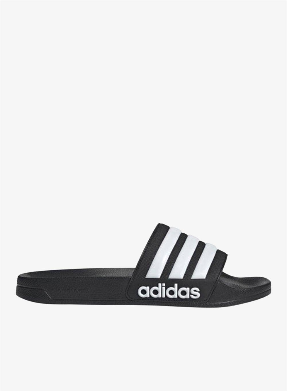 Adilette Shower Slides Unisex CBLACK FTWWHT - Image 1