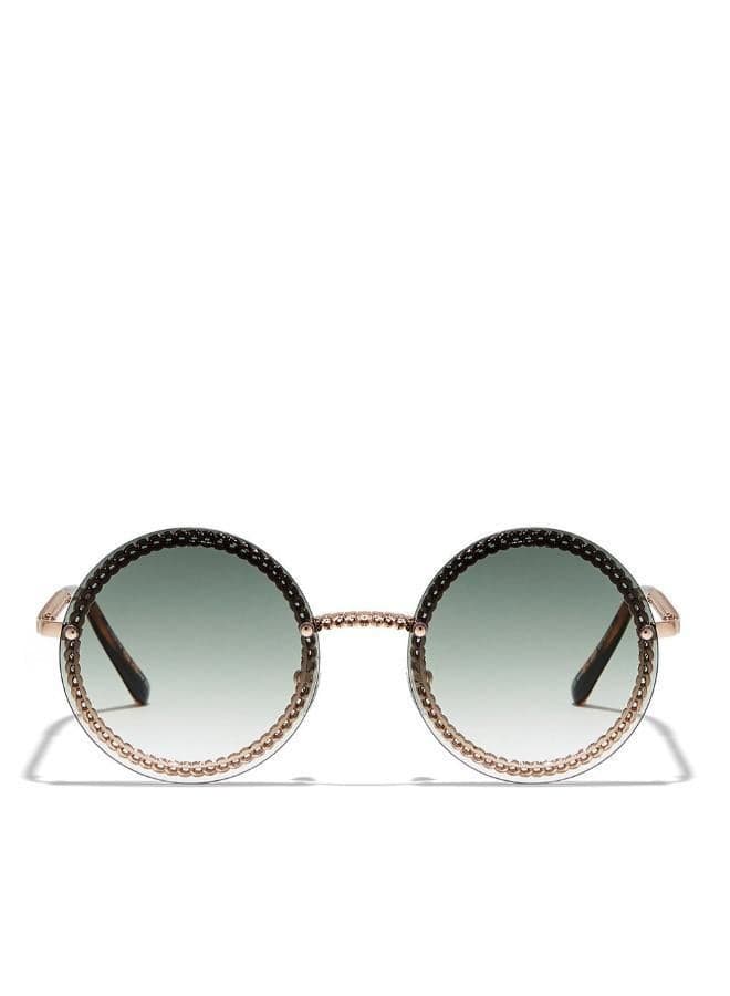 BlackOut RISE Rimless Round Sunglasses SW22306 Rose Gold - Image 1