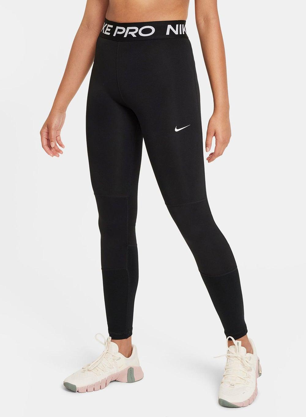 Nike Pro Girls Legging DA1028-010 Black Performance Fit - Image 1