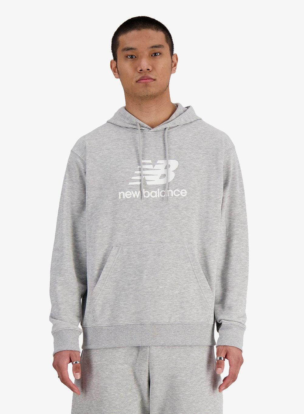 Essentials French Terry Logo Hoodie Mt41501Ag Grey - Image 1
