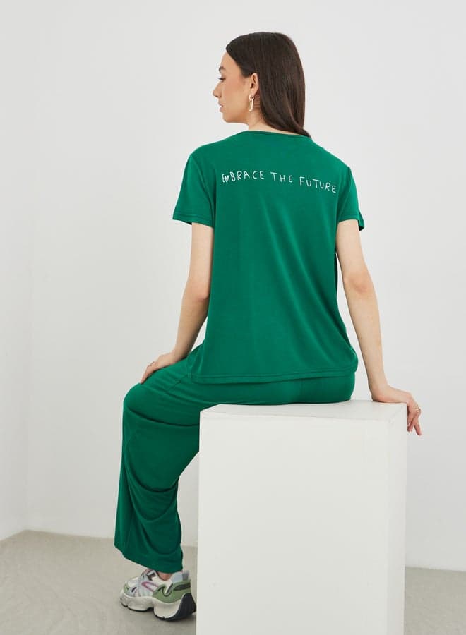 Take Two Slogan Tee & Jogger Co-Ord Set - Image 1