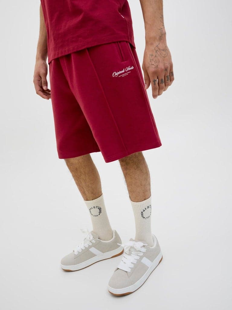 Drawstring Detail Sweatshort 12285500 Wide Fit - Image 1