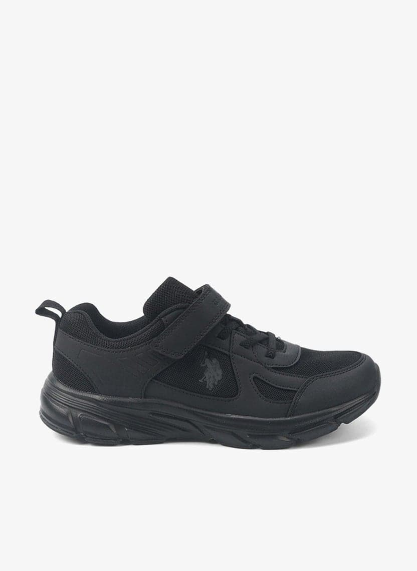 Kids Black Velcro Mesh Sneakers 640419900000 - Image 1