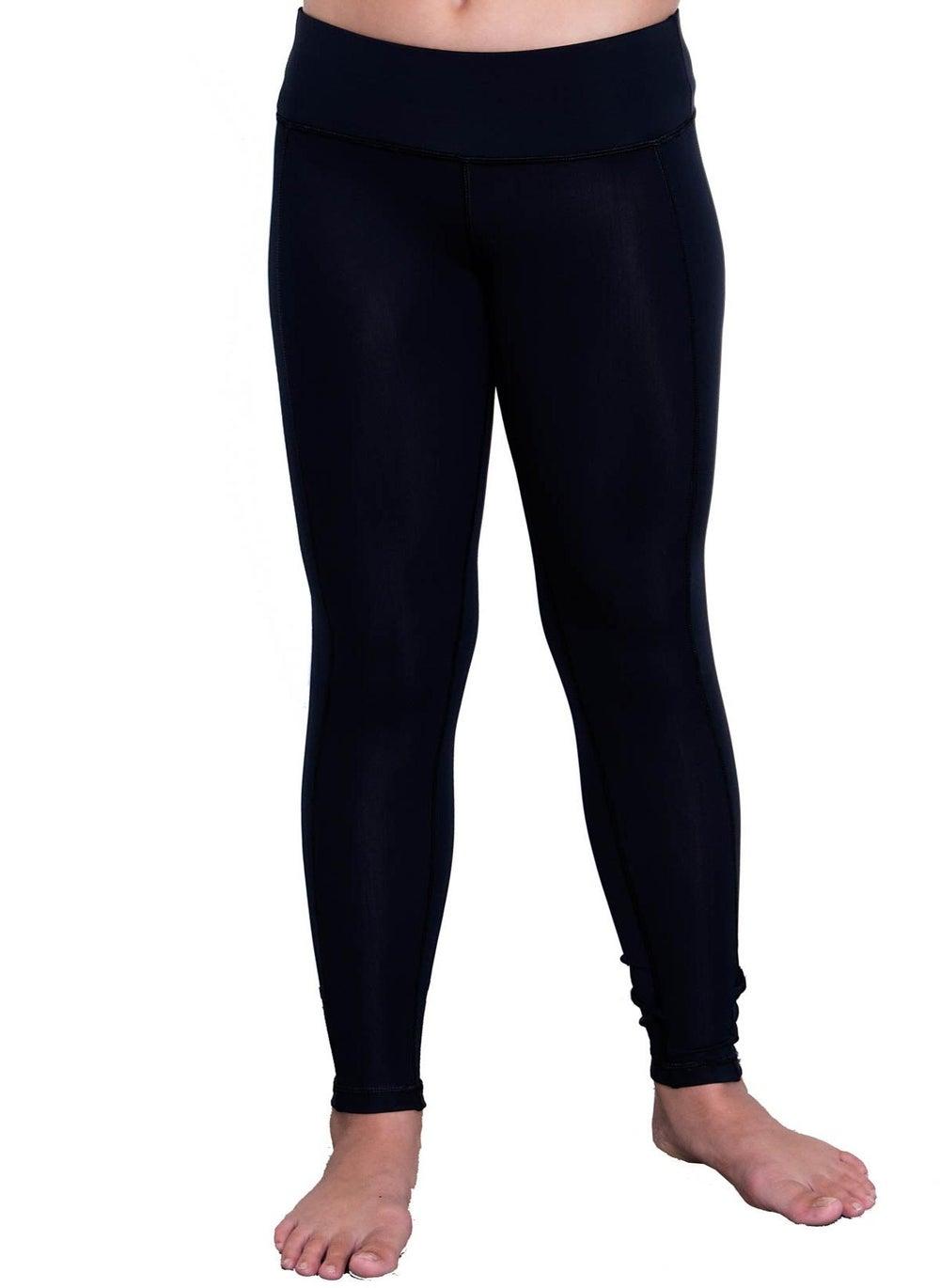 COEGA Girls Youth Black Swim Tights - Image 1