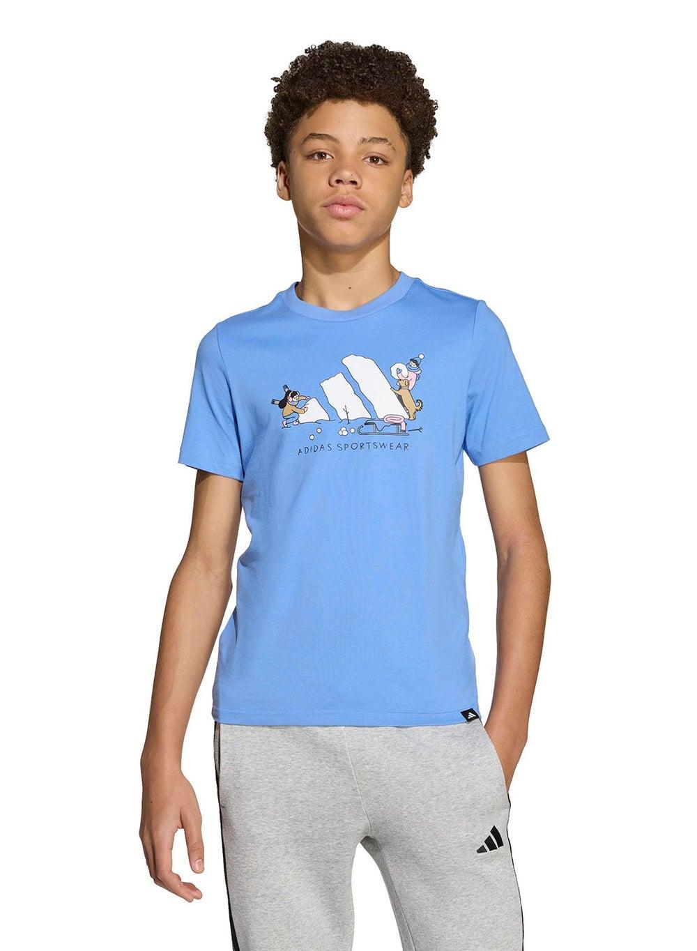 Youth Winter Sports Graphic T-Shirt JY4950 - Image 1