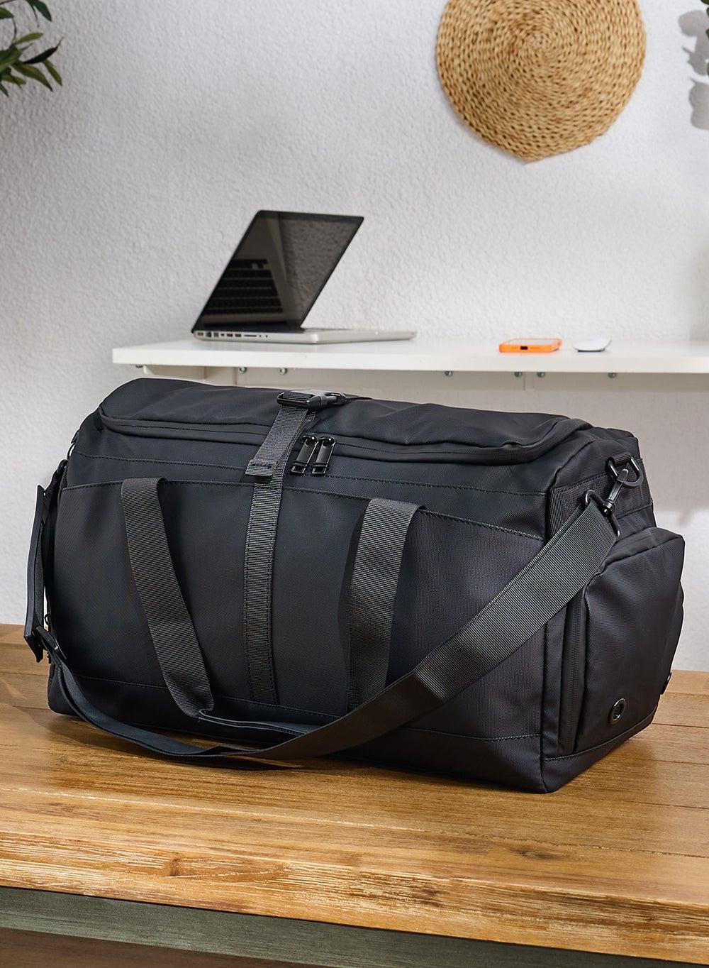 Vl9888 Black Weekender Travel Duffle Bag - Image 1