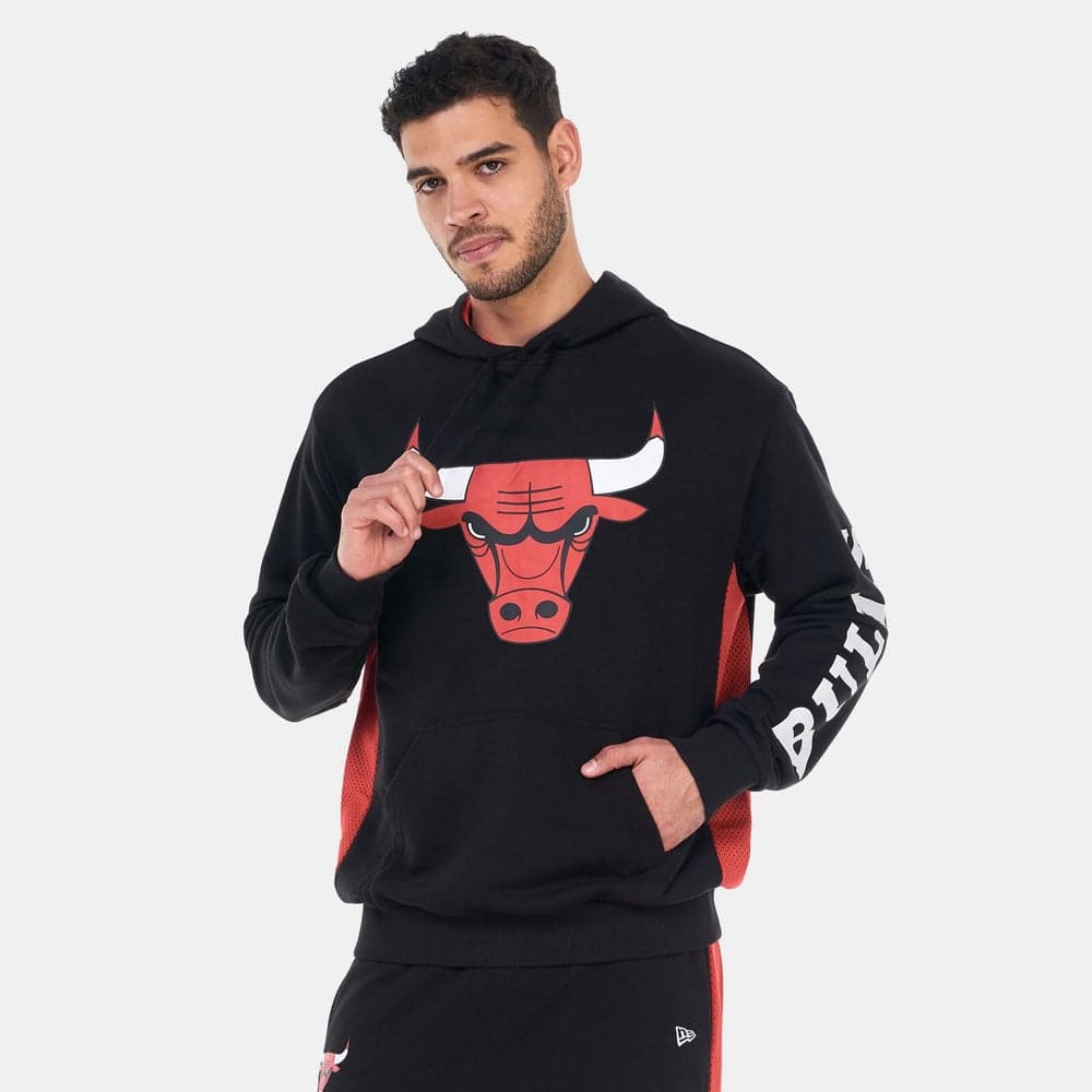 Chicago Bulls NBA Graphic Hoodie Oversized Black - Image 1