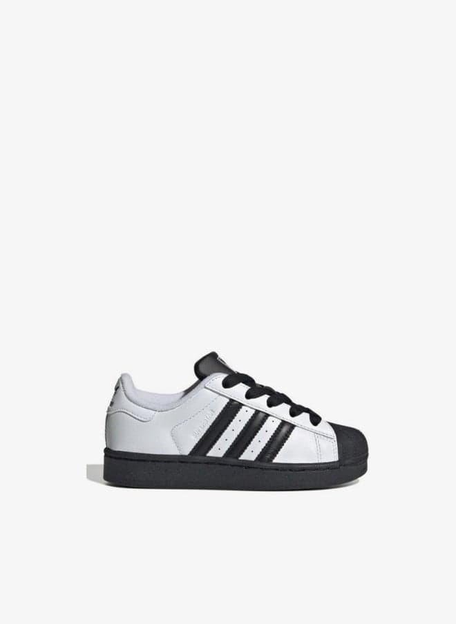 Superstar II C White Kids Leather Sneakers - Image 1