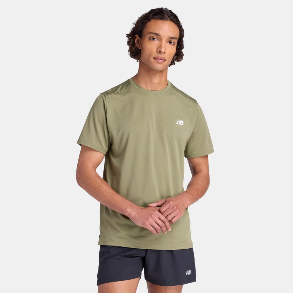New Balance Men's NBMT51801 Sport Training T-Shirt Green - Image 1