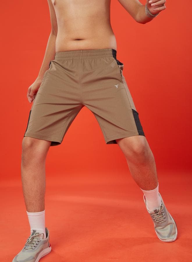 Technosport Solid 2-Way Stretch Boys Shorts - Image 1