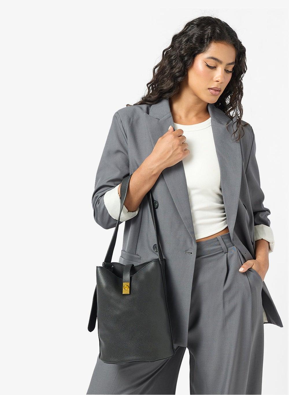 Ba12026 Black Casual Shoulder Bag - Image 1