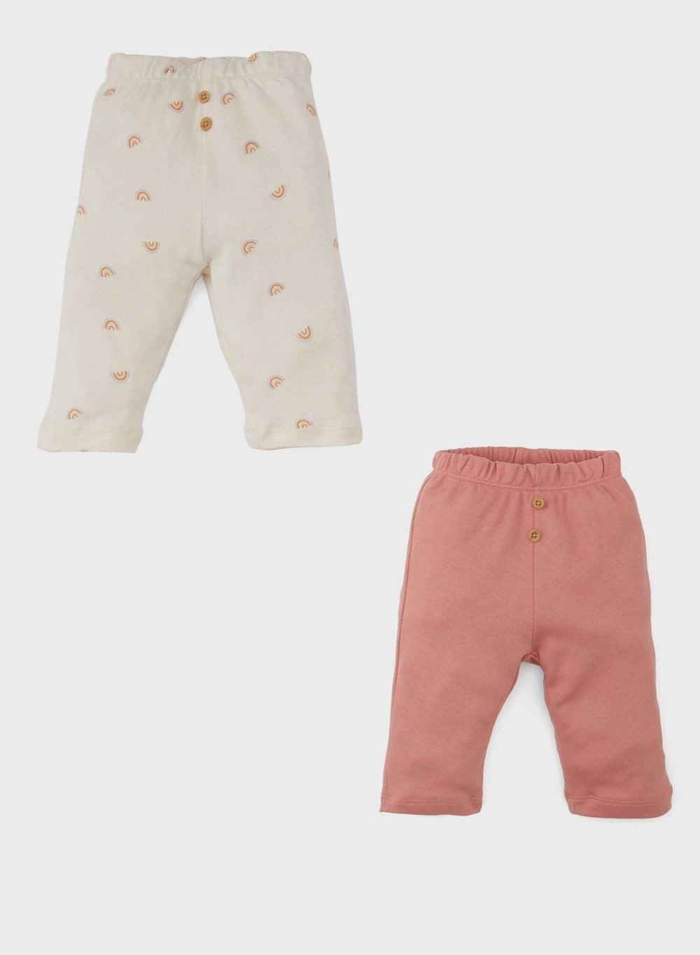 Baby Girl 2-Pack Slim Fit Trousers B7729A5 - Image 1
