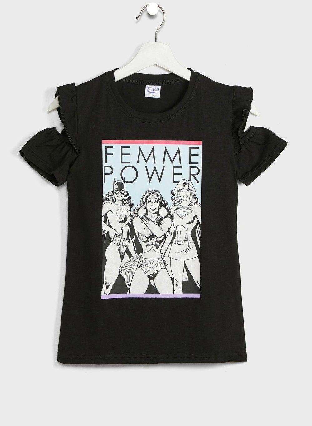 Youth DC Heroes Graphic Cotton Tee - Image 1