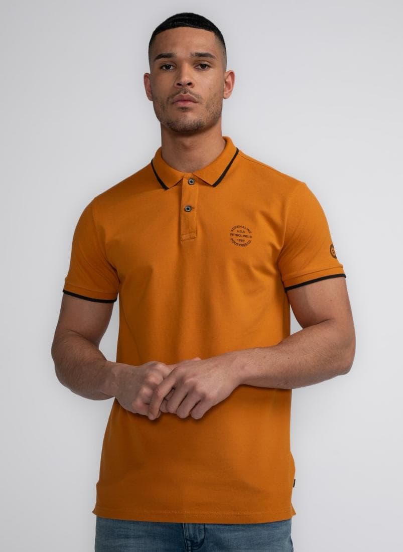 Men’s Ocher Polo 35th Anniversary Short Sleeve - Image 1
