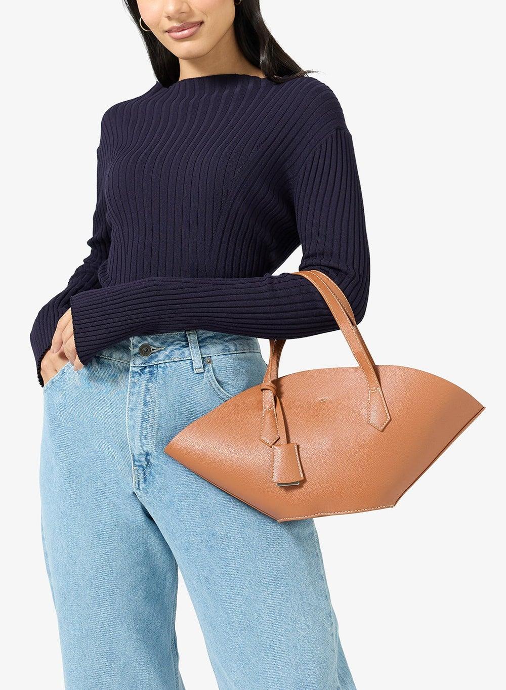 VHL926 Fan Tote with Pouch Insert Brown - Image 1