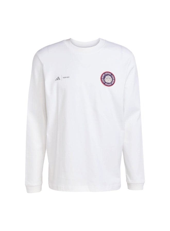 Men’s White Long Sleeve Training Tee - Image 1