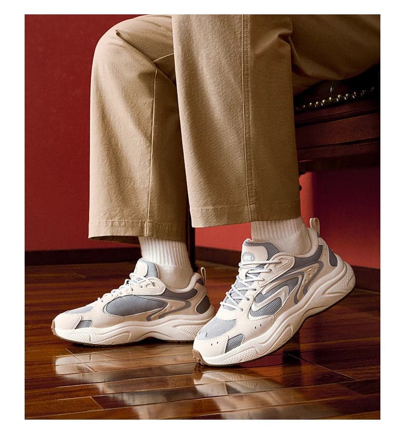 Retro Thick-Sole Sneakers with C37 Cushioning Support - Image 1